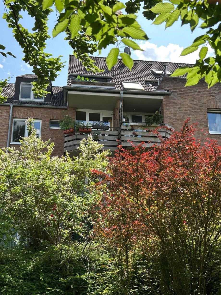 R�ckansicht Mehrfamilienhaus D�sseldorf