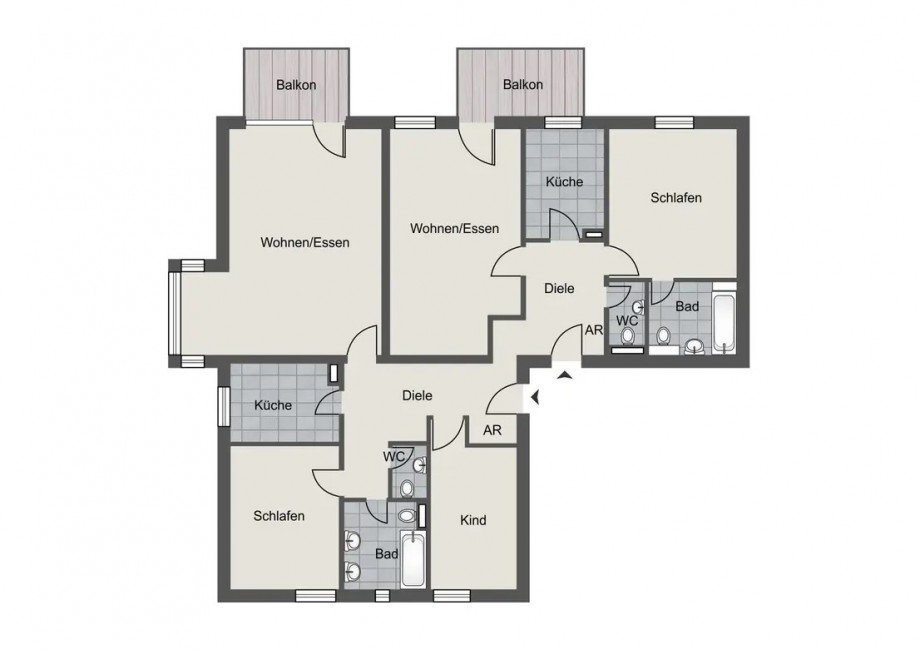 Grundriss Terrassenwohnung Krefeld