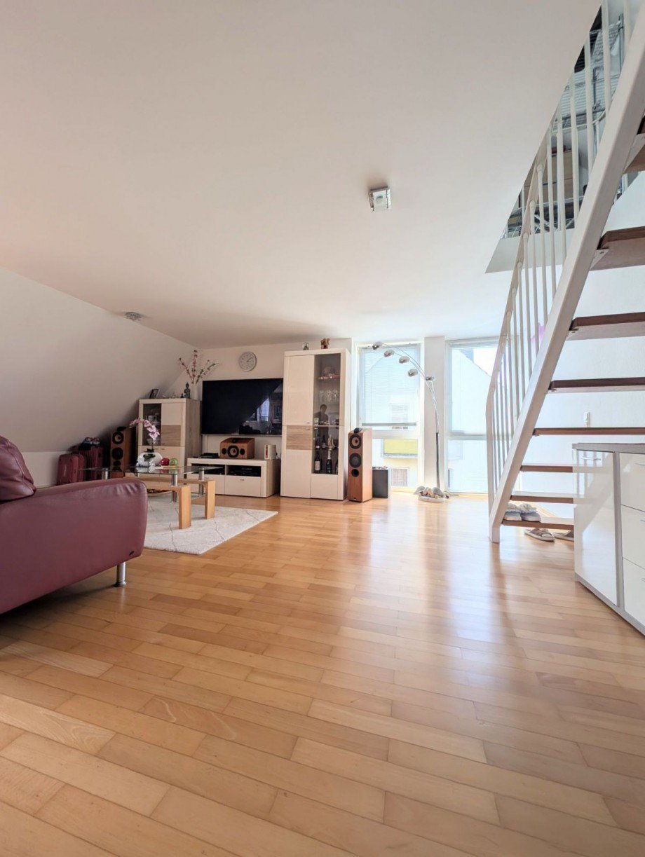 Wohnzimmer 2 Maisonettewohnung D�sseldorf