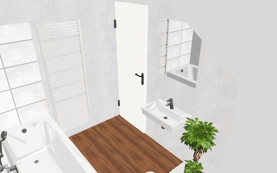 Innenansicht Bad Dachgeschosswohnung Hilden